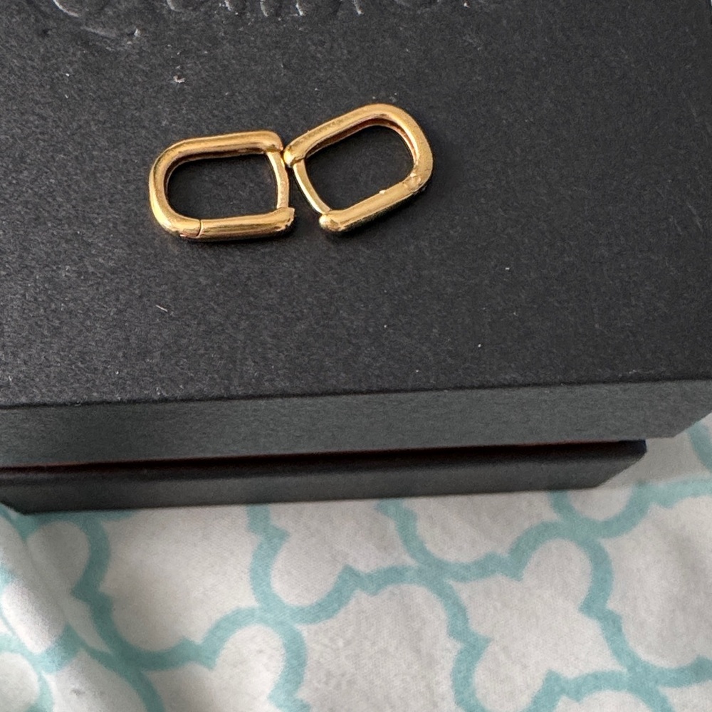 Quince Gold Tone Earrings